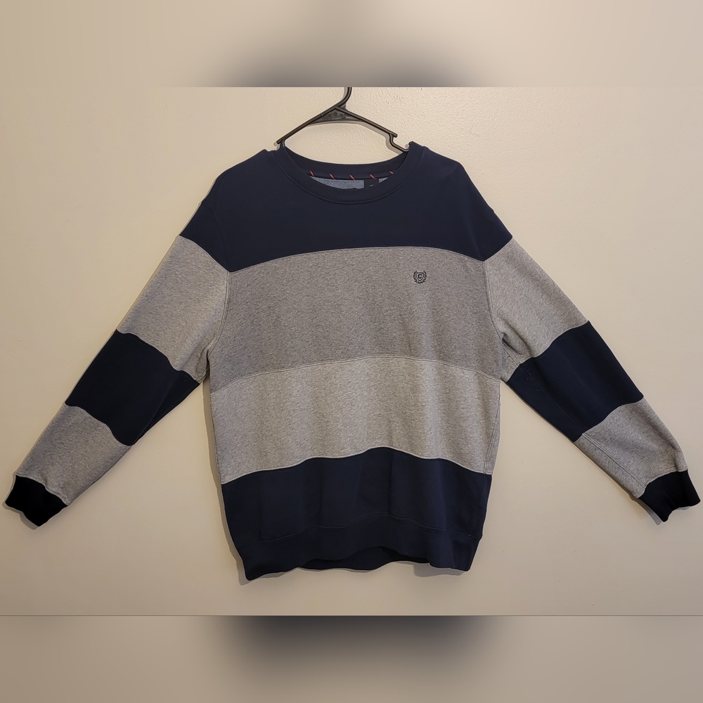 CHAPS Mens Crewneck Colorblock Sweatshirt